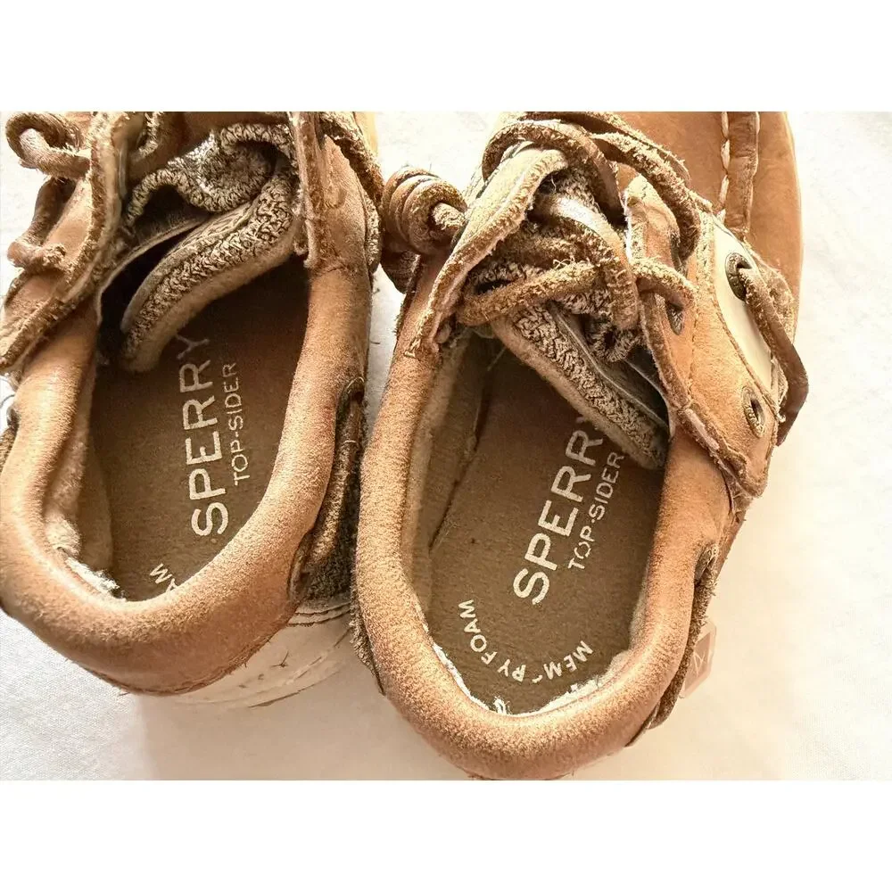 Sperry Brown Top-Side Toddler Boat Shoes Sz 5M Church Dress Up Shoes